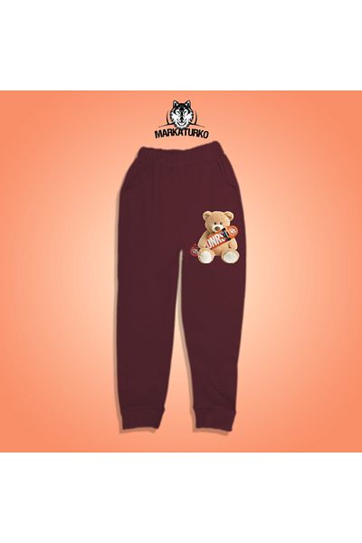 MarkaTurko Teddy Bear printed unisex Special Design Βαμβακερή παιδική φόρμα 2705-B22