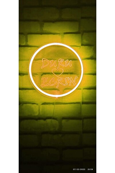 Erdem neon led Kişiye Özel Isimlik Masa Üstü Duvar Yazısı Neon Led Trafolu Ge...
