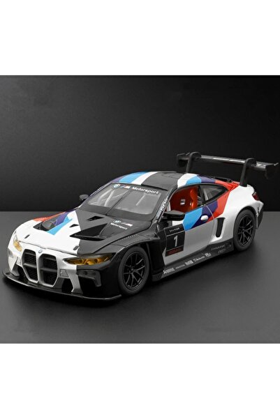 Genel Markalar Bmw M4 Gt3 1:24 Ölçek Diecast Maket Metal Model Araba Koleksiy...