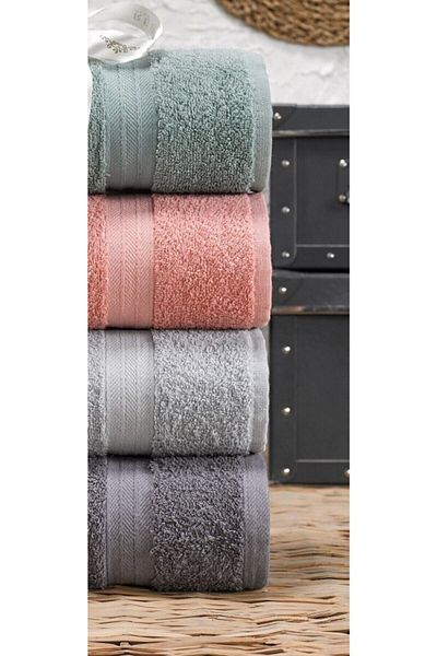 ŞİLAY HOME Комплект кърпи Şilay Rainbow от 4 части 50x90 100% памук