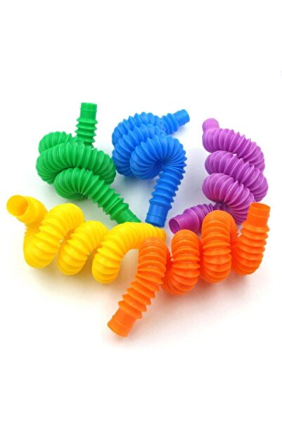 ümit toys Pop Tubee 5 Adet Mavi Mor Pempe Sarı Yeşil Duyusal Oyuncaklar - Küç...