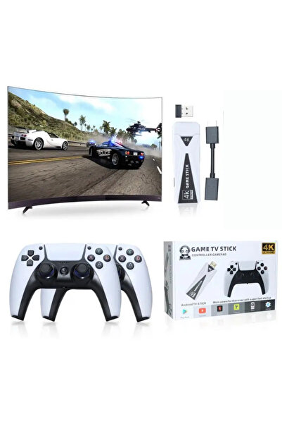 HEJARON LOBO Kablosuz Çift Kol Retro Oyunlar 4k Game Stick 20000yun Atari