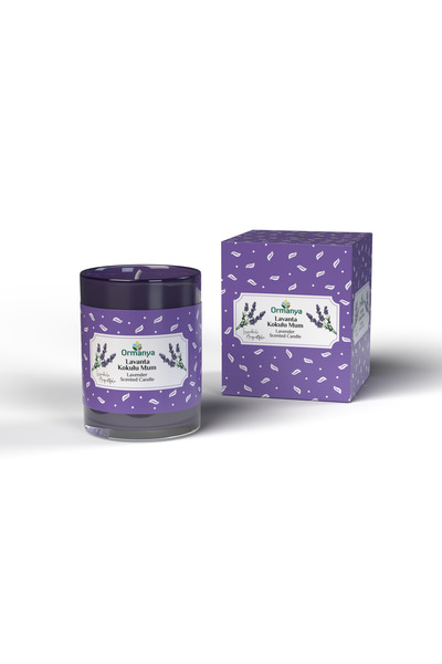 ORMANYA Lavanta Kokulu Mum (%100 SAF VE DOĞAL LAVANTA YAĞI)