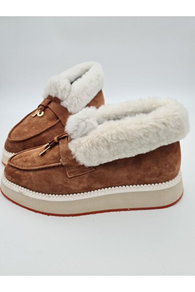 aayak&kabımofficial Hakiki Deri Taba Tokalı Kürk Astar Soğuk Geçirmez Hafif K...