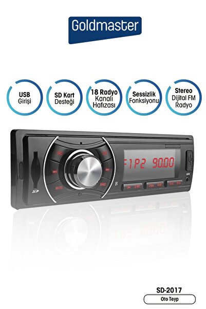 GOLDMASTER Megastar Dijital Sd-2017 Oto Teyp