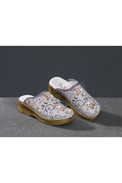 Dr. Mitra Γυναικείες παντόφλες Sabo Wood Look 666 Γκρι