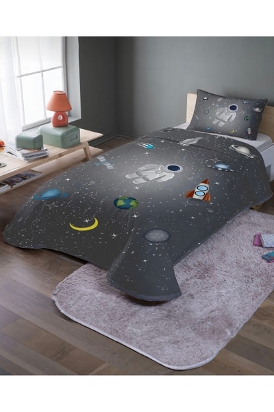 Rual طقم مفرش سرير ومجموعة بيكيه للأطفال والرضع والمراهقين من القطن العضوي مق...