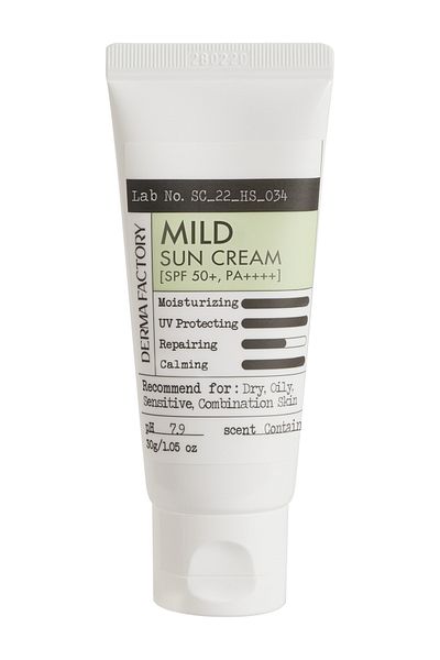 DERMA FACTORY Vegan Sunscreen - Light Texture, SPF 50+ PA++++, 30ml - For Sensitive Skin