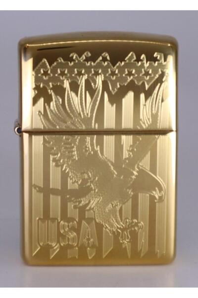 Zippo American Eagle Gold Dizayn Çakmak