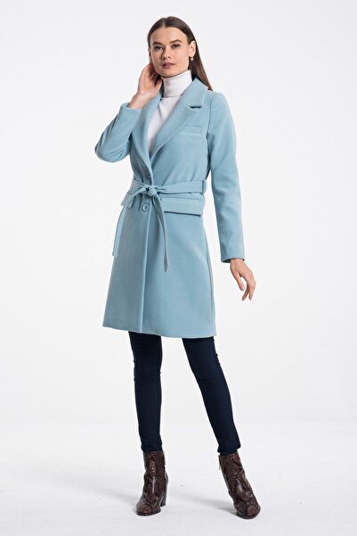 Pitti Women's Baby Blue Coat 70521