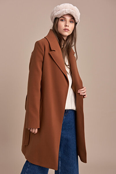 Pitti Kadın Taba Kısa Bağlamalı Kaban 70477.