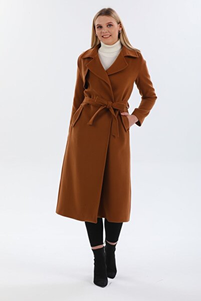 Pitti Women's Tan Brown Windbreaker Coat