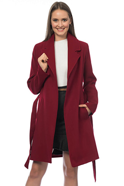 Pitti معطف أحمر كلاريت نسائي 70477