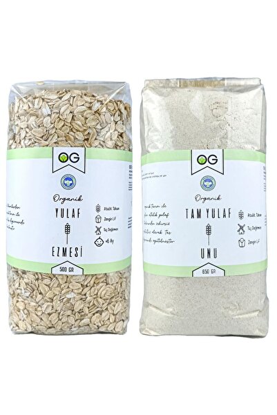 OG natural Organik Yulaf Ezmesi Ve Organik Yulaf Unu Seti +6 Ay