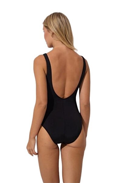 Pierre Cardin Chest Covered Thick Strap Round Neck Swimsuit