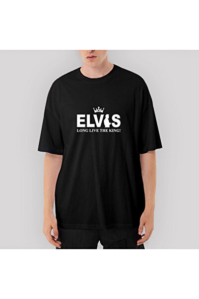 Z zepplin Elvis Trăiască Regele Tricou negru oversize