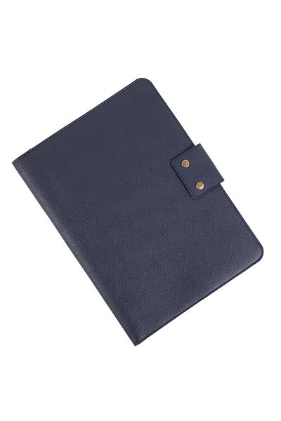 deridense M2 13-14 ιντσών Macbook Pro-air Vegan Δερμάτινο Organizer Χαρτοφύλακας Θήκη Tablet Nature Navy Blue