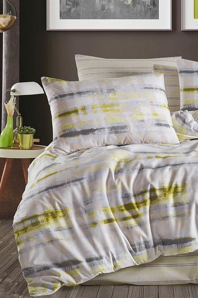 İyi Geceler İstanbul Fusion Double Duvet Cover Set - Esprit Green