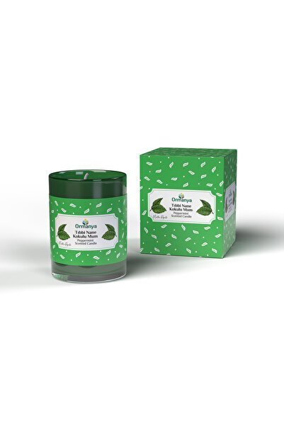 ORMANYA Tıbbi Nane Kokulu Mum (%100 SAF VE DOĞAL TIBBİ NANE YAĞI)