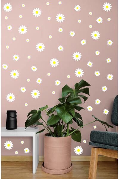 efekt reklam 133 bucăți de hârtie decorativă imprimată cu margarete - sufrage...