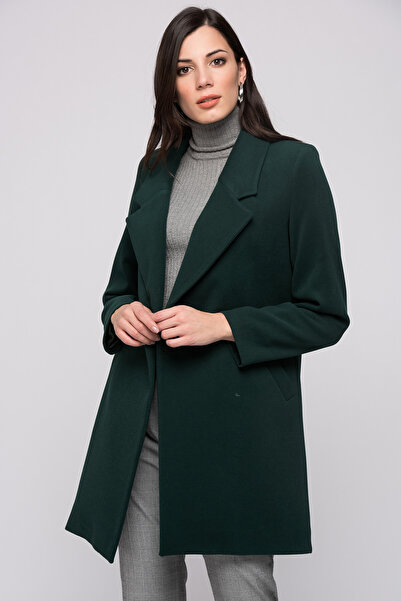 Pitti Γυναικείο Σμαραγδένιο Παλτό 70492