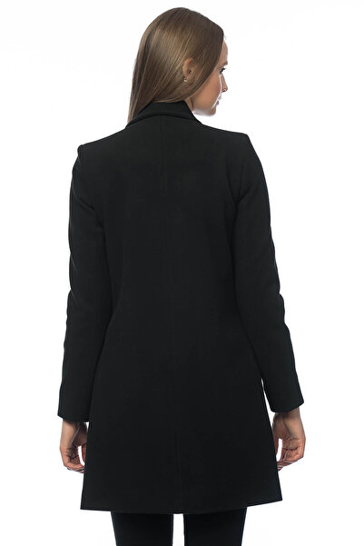 Pitti Woman's Black Coat 70492