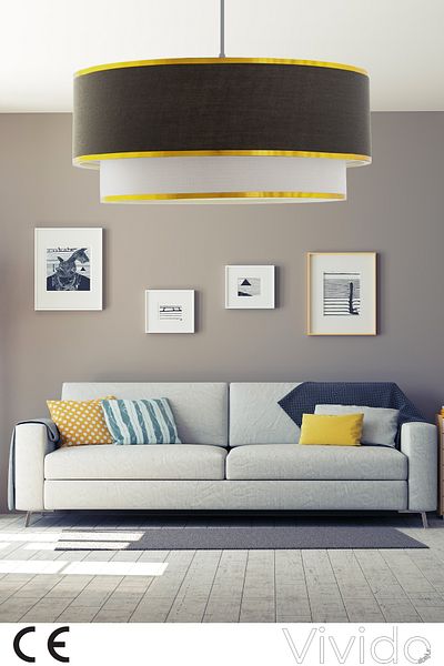 Vivido Home مجموعة ثريا فردية أنثراسايت فيفيد