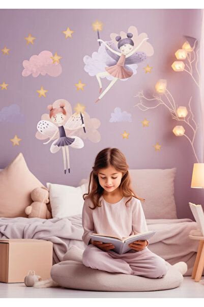 WALLHUMAN Sihirli Periler Çocuk Odası Duvar Stickerı