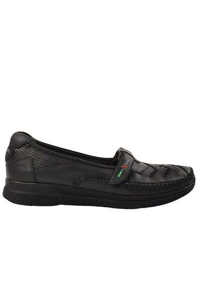 Forelli 29429-G Elena Black Women's Comfort Leather Shoes