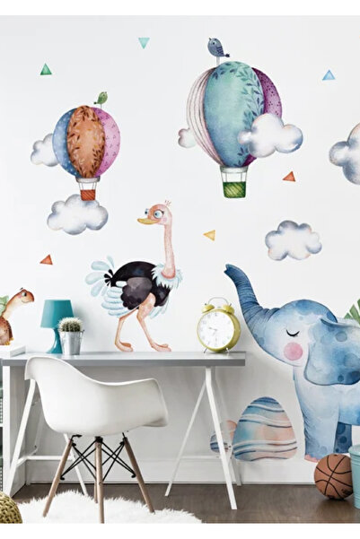 WALLHUMAN Стикер за детска стая „Слон в тропическа гора“