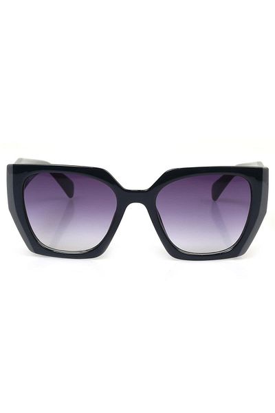 Angel Eyes نظارة شمسية نسائية بإطار أسود مع زجاج أرجواني Ae2203c7
