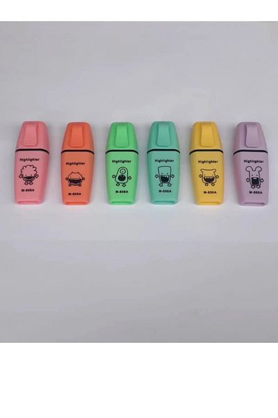 Siriderya Highlighter Cute Monsters 6 Colors M-808A