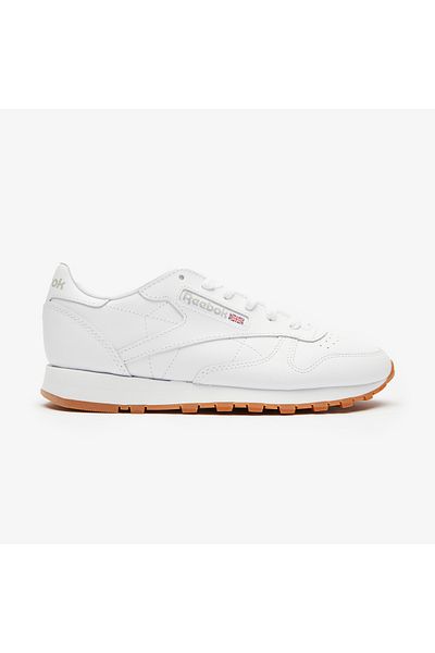 Reebok Pantofi sport albi de damă din piele clasică