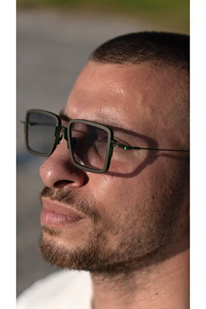 Angel Eyes Unisex Sunglasses with Green Glass and Green Frame Ae2209c3-3