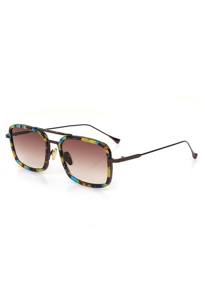 Angel Eyes Brown Glass Patterned Framed Women's Sunglasses Ae2032c16