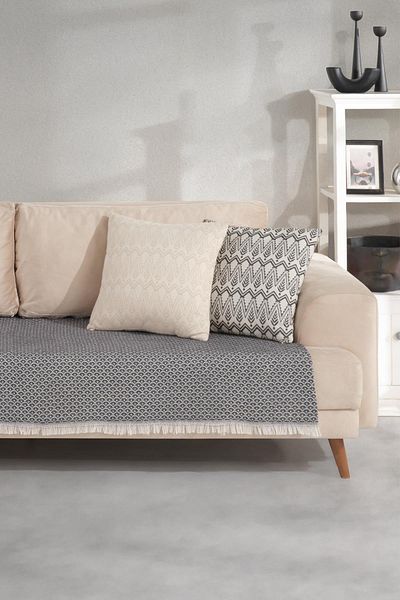 Znp Home Halfy| Sofa Cover 100x210cm| Natural Cotton Sofa Shawl| Sofa Bed Cover