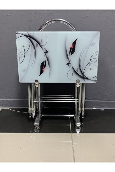 erk mobilya Camlı Çanta Sehpa, Sehpa, Zigon, 4lü Zigon, Çanta Sehpa, 4lü Sehp...