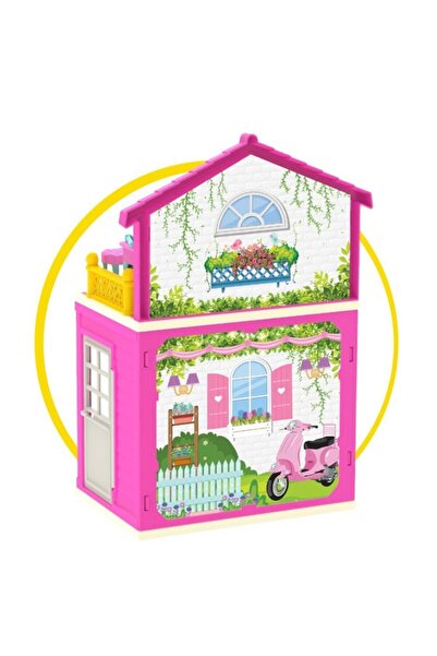 Depomiks Avm House with Toy Accessories 2 Storey Baby Girl Toy with Car