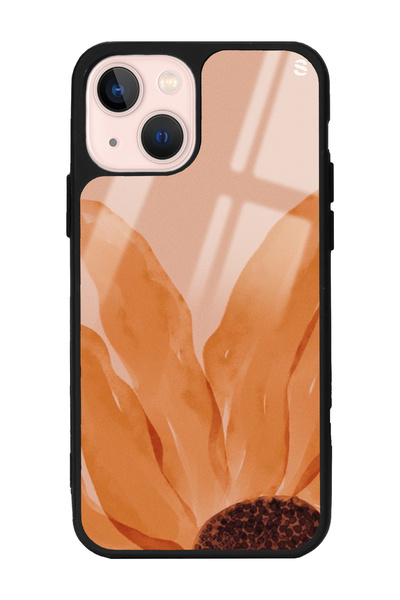 Spoyi iPhone 13 Watercolor Sun Tasarımlı Glossy Telefon Kılıfı