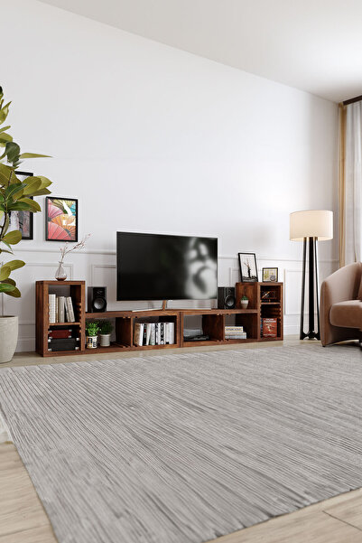 KIYMIK HOME Akasya Tv Ünitesi Size Özel Üretim - Gerçek Ağaç - Ceviz