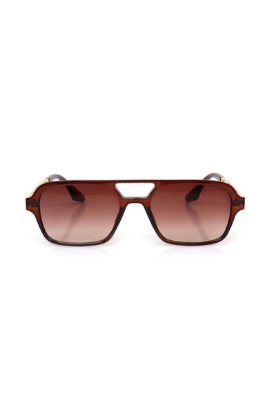 Angel Eyes Brown Frame Brown Glass Rectangular Women's Sunglasses Ae-gm2022c5y
