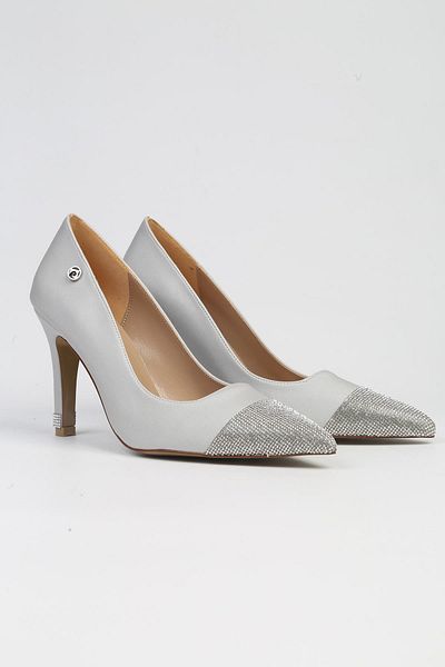 Pierre Cardin ® |   PC-52616 - 3691 Γκρι-Γυναικεία παπούτσια με τακούνι
