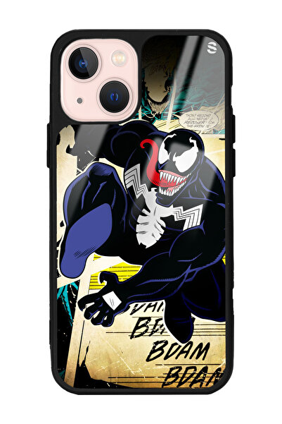 Spoyi iPhone 13 Venom Tasarımlı Glossy Telefon Kılıfı