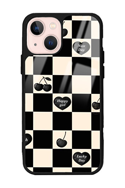 Spoyi iPhone 13 Happy Girls Tasarımlı Glossy Telefon Kılıfı