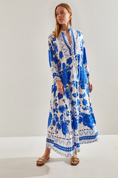 Bianco Lucci Women's Multi Patterned Viscose Dress