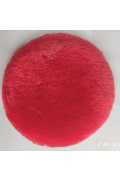 YNR 160mm KIRMIZI TÜY DOĞAL KUZU POSTU PASTA CİLA KEÇESİ