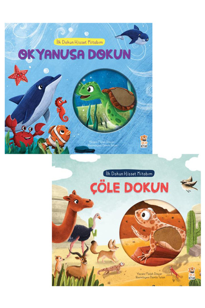 Sincap Kitap İlk Dokun Hisset Kitabım Okyanusa Dokun ve Çöle Dokun Kitap Seti