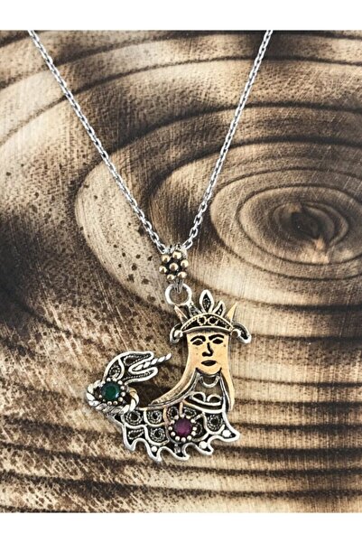 Sultan Telkari Zirkon Taşlı Şahmeran Model 925 Ayar Gümüş Telkâri Işçilikli K...