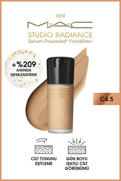M.A.C Studio Radiance Serum-Powered ™   Radiant Finish Skin Care Effect Foundation - C4.5 - 30ml