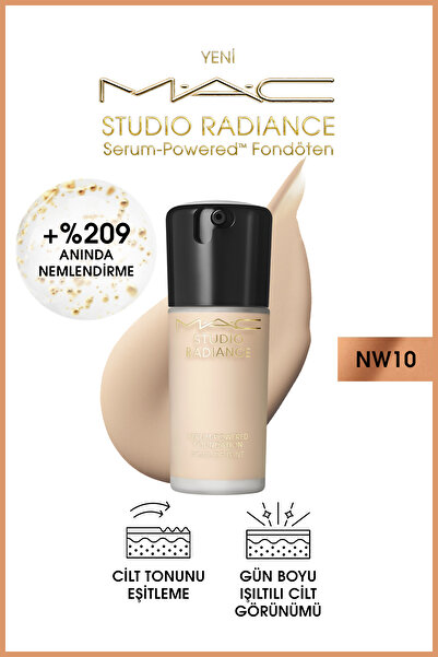 M.A.C Studio Radiance Serum-powered™ Işıltılı Bitişli Cilt Bakımı Etkili Fondöten - Nw10 - 30ml